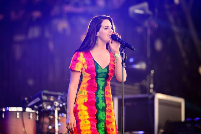 L’artiste américaine Lana Del Rey au festival britannique de Glastonbury, le 28 juin 2014.