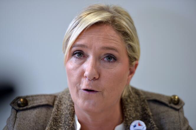 Marine Le Pen, la présidente du Front national, le 17 septembre 2015.