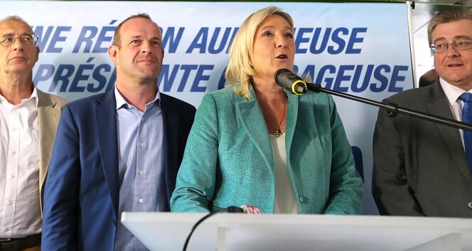 Marine Le Pen a lancé dimanche 20 septembre sa campagne pour les élections régionales dans la région Nord-Pas-de-Calais-Picardie.