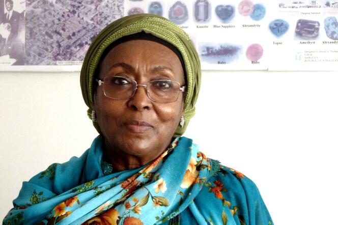 Edna Adan, dans son bureau, à Hargeisa (Somaliland).