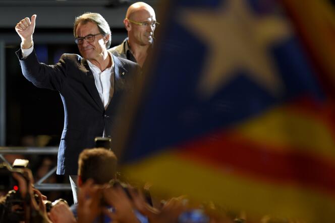 Artur Mas à Barcelone, le 27 septembre.