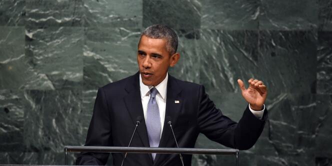 Le président américain Barack Obama lors de la 70e Assemblée générale de l'ONU, le 28 septembre à New York.