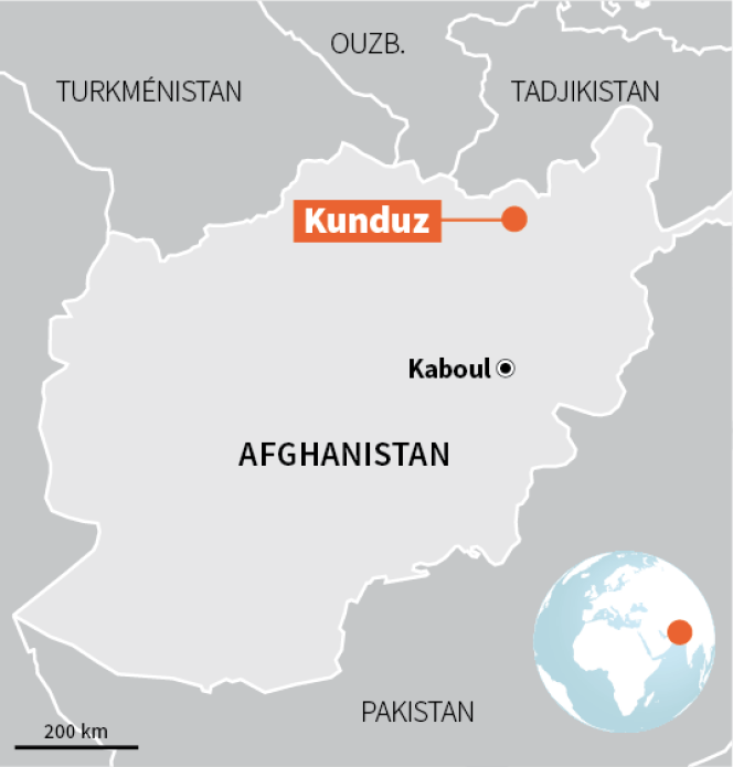 Kunduz, capitale provinciale du nord de l'Afghanistan.