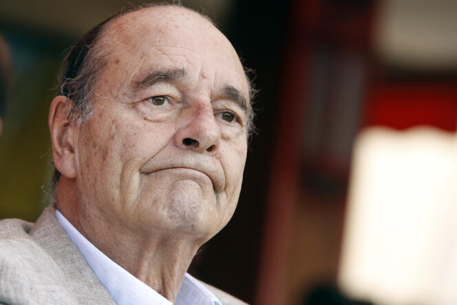 L'ancien président de la République Jacques Chirac, à Saint-Tropez le 14 août 2011.
