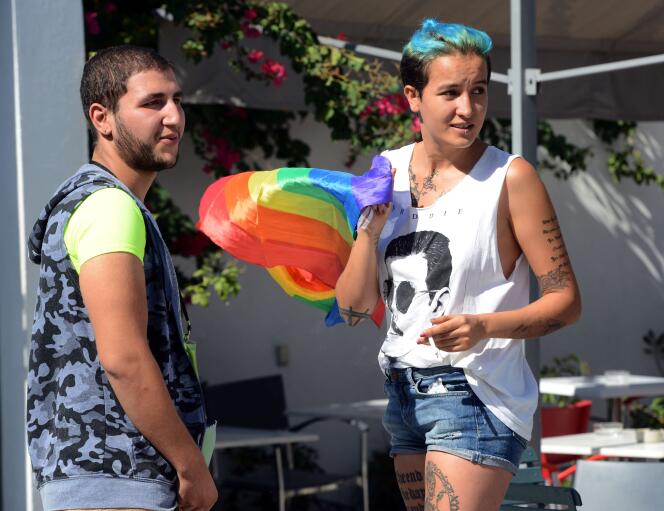 Les membres de l'ONG tunisienne Shams, qui défend les droits des homosexuels dans le pays.