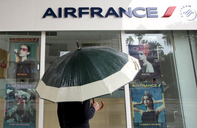 Une agence Air France à Nice le 2 octobre 2015.
