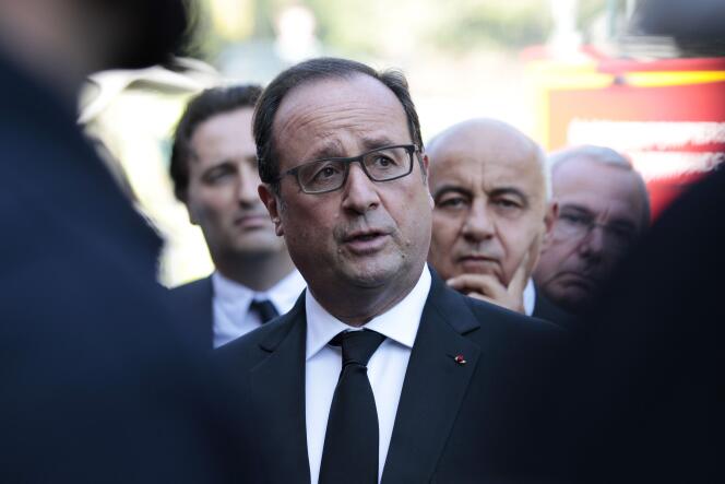 François Hollande à Biot, le 4 octobre 2015.