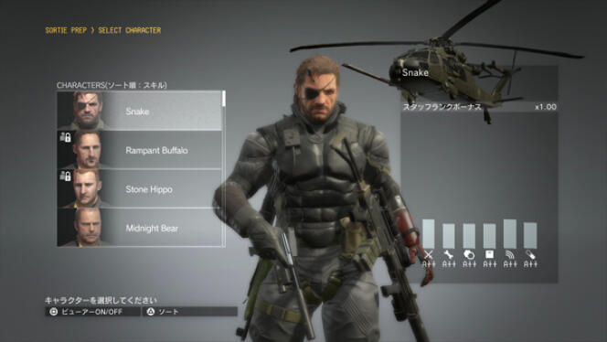 Le joueur de Metal Gear Solid V pourra désormais couvrir ses armes et ses équipiers contre le vol et le 