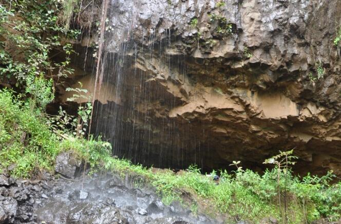 L'entrée de la grotte Mota en Ethiopie, où ont été retrouvés des restes d'un individu vieux de 4 500 ans dont l'ADN a pu être séquencé.
