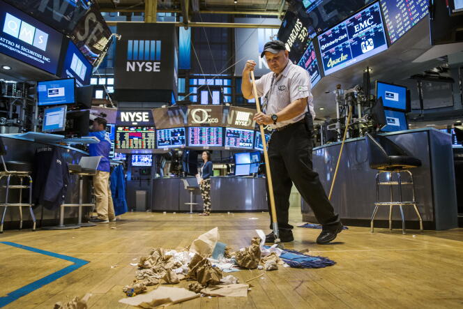 Fin de séance au New York Stock Exchange, le 1er septembre.