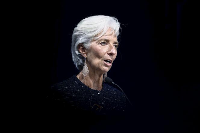 La directrice générale du FMI, Christine Lagarde, à Lima (Pérou), le 10 octobre 2015