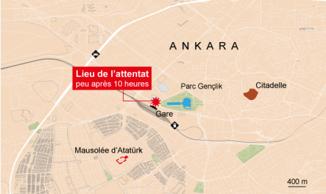 Carte de situation d'Ankara