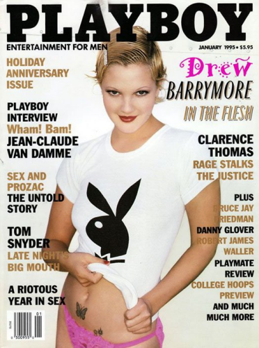 En janvier 1995, Drew Barrymore, 19 ans, s'affiche en une.