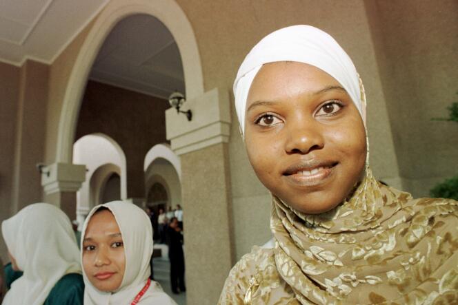 Une étudiante camerounaise de l'université internationale islamique de Malaisie.