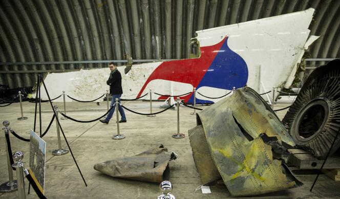 Un débris du vol MH17.