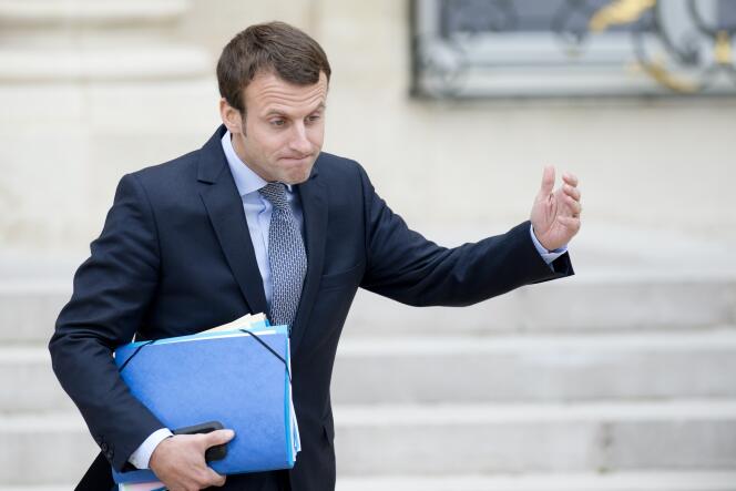 Emmanuel Macron, le 14 octobre, à Paris