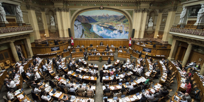 The Swiss Parliament, in Bern, September 15, 2014.