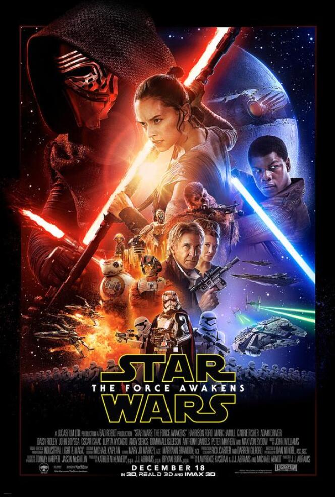 L'affiche du septième épisode de « Star Wars : Le retour de la force ».