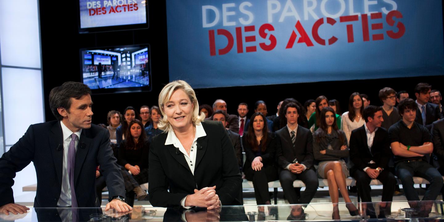 Marine Le Pen refuse d’aller à l’émission « Des paroles et des actes