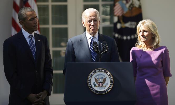 Le vice-président des Etats-Unis Joe Biden annonce qu'il ne sera pas candidat à la primaire des Démocrates à Washington le 21 octobre 2015.