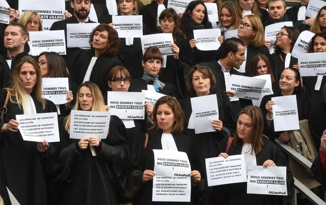 Grève des avocats du barreau de Toulouse, le 21 octobre.