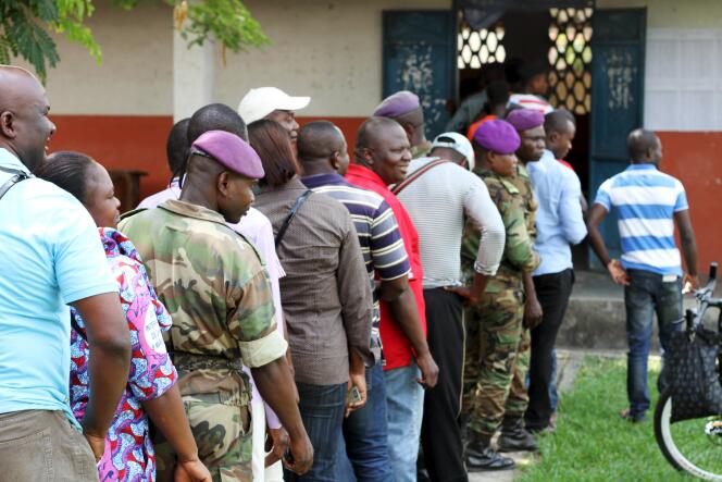 Lors du référendum constitutionnel au Congo, dimanche 25 octobre.