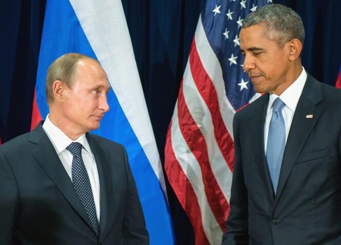 Vladimir Poutine et Barack Obama à New York le 28 septembre 2015.