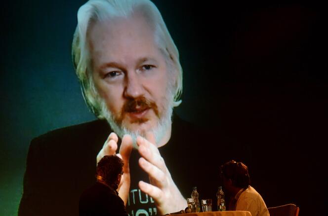Julian Assange, à l'ambassade de l'Equateur, à Londres, en octobre 2015.