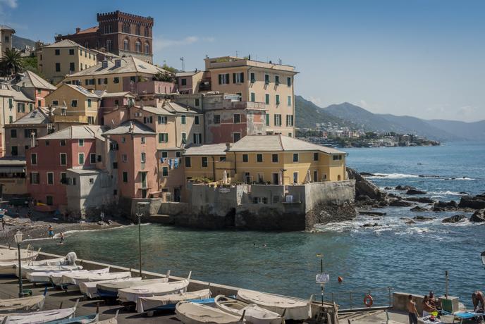 Boccadasse, ancier village de pêcheurs, près du centre-ville.
