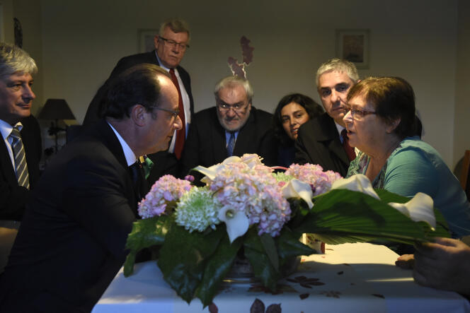 François Hollande en visite à Vandoeuvre-lès-Nancy, 29 octobre 2015.