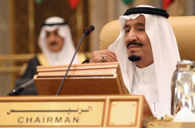 Le roi d'Arabie saoudite Salmane lors du sommet Amérique du Sud-pays arabes à Riyad, le 10 novembre.