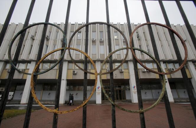 Le siège du Comité olympique russe à Moscou, le 10 novembre.