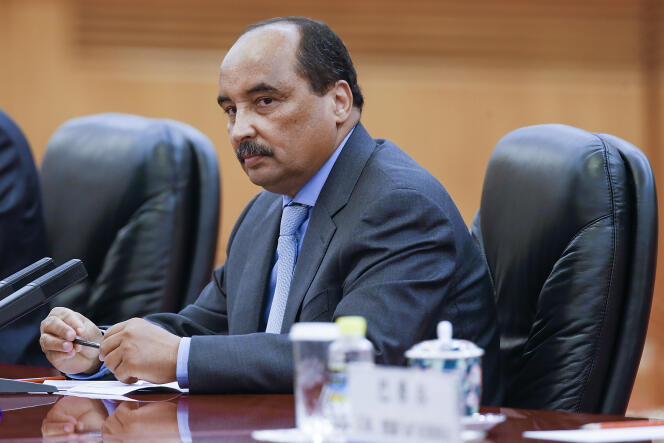 L’ancien président mauritanien Mohamed Ould Abdel Aziz, à Pékin, le 14 septembre 2015.