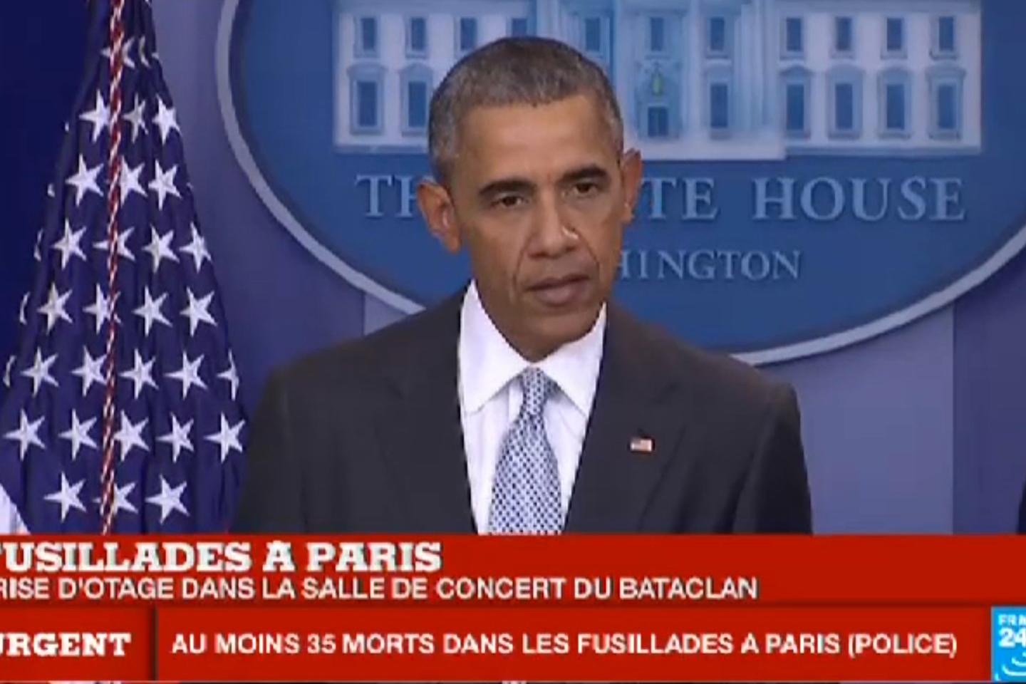 Barack Obama : « Nous nous tenons prêts à apporter notre soutien au gouvernement et au peuple de France »