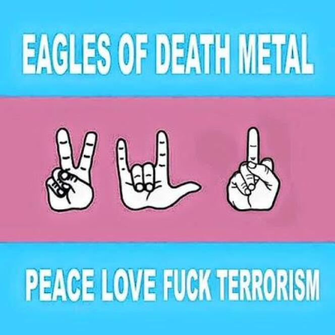 Détournement de la pochette du premier album de Eagles of Death Metal, 