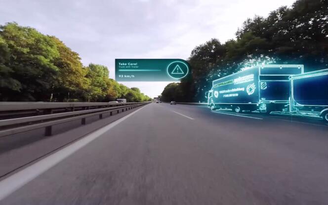 Les nouveaux véhicules ne seront pas équipés d'un pare-brise ordinaire mais d’un revêtement sur lequel il sera possible de projeter des messages et des images en 3D.