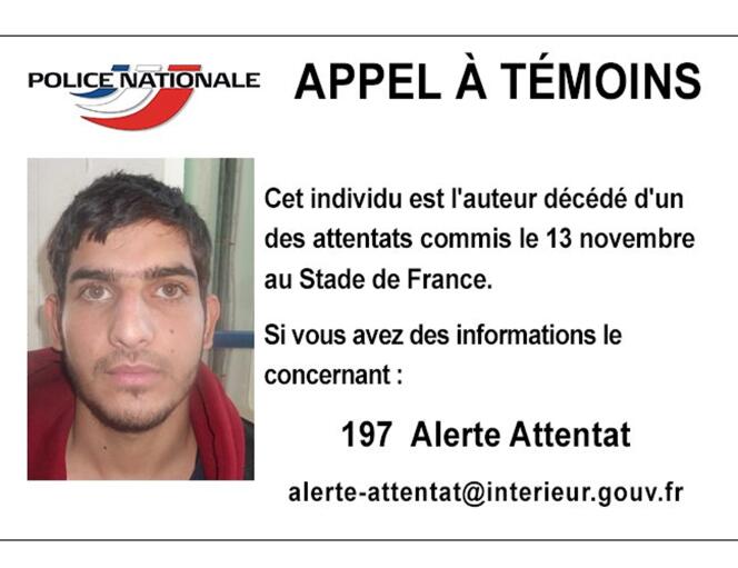 L'un des kamikazes du Stade de France, celui à proximité duquel a été retrouvé un passeport syrien.