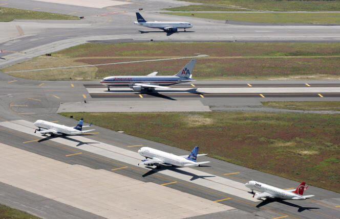 Des avions à l’aéroport international John Fitzgerald Kennedy de New York, en 2008.