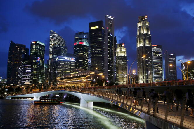 Quartier des affaires de Singapour, en avril 2015.