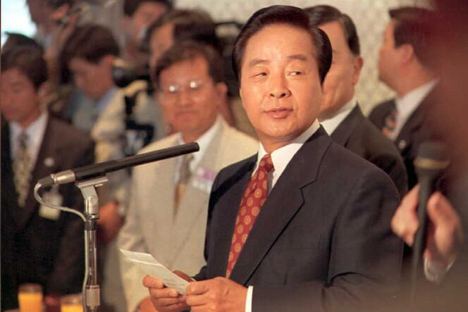 Le president Kim Young-sam, en 1995.