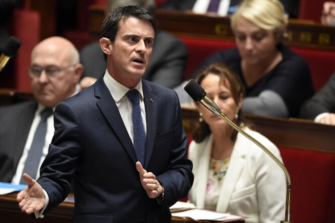 Manuel Valls, à l'Assemblée nationale, le 24 novembre.