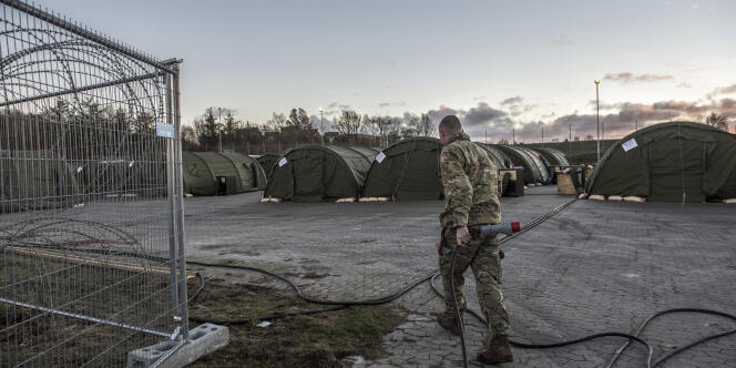 Un camp de réfugiés à Vordingborg, au sud de la capitale Copenhague, le 26 novembre 2015.