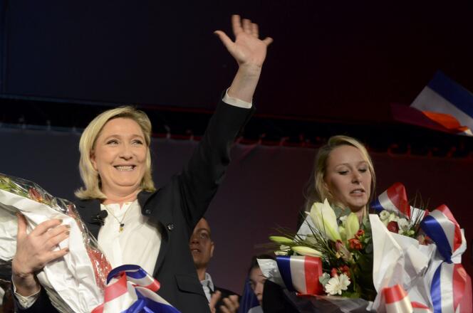 A Nice, vendredi 27 novembre, Marine Le Pen et Marion Maréchal-Le Pen font front commun.