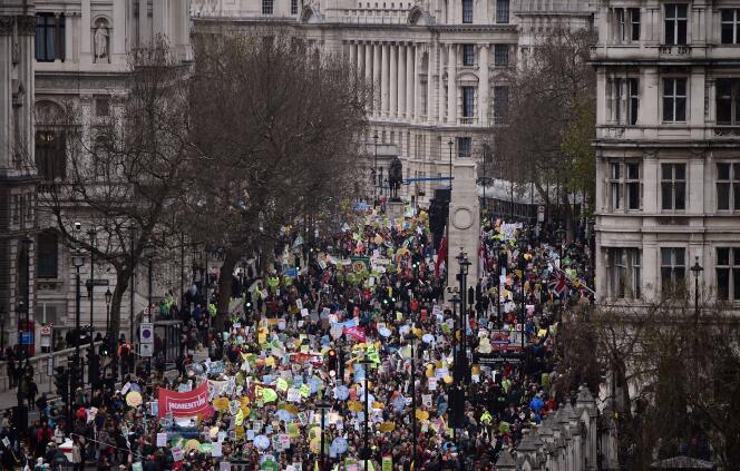 La marche pour le climat à Londres, dimanche 29 novembre.