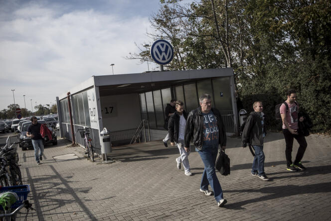 A l'usine Volkswagen de Wolfsburg, en Allemagne.