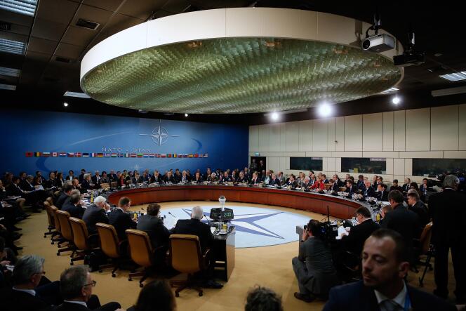 Réunion des ministes des affaires étrangères des pays membres de l’OTAN, à Bruxelles, en 2015.