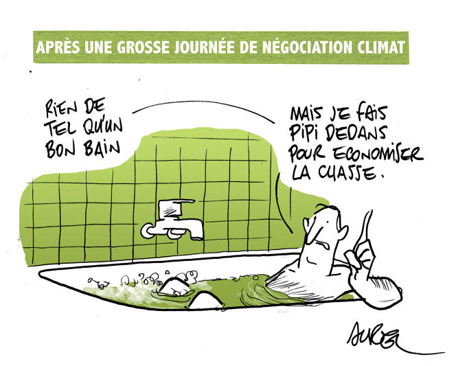 La COP21 vue par le dessinateur Aurel.