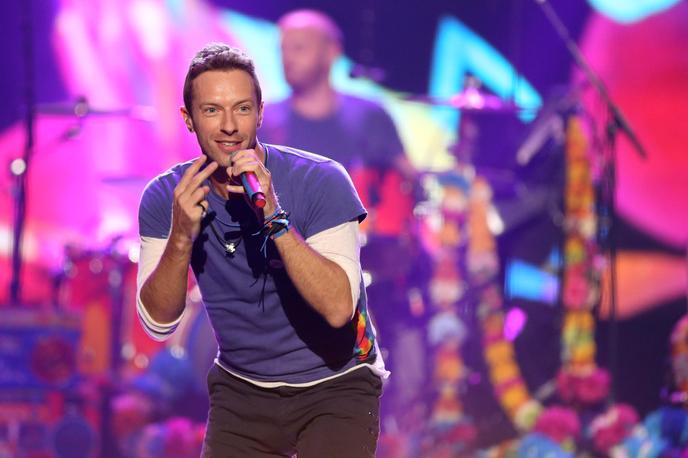 Chris Martin, leader de Coldplay, aux American Music Awards, le 22 novembre 2015.