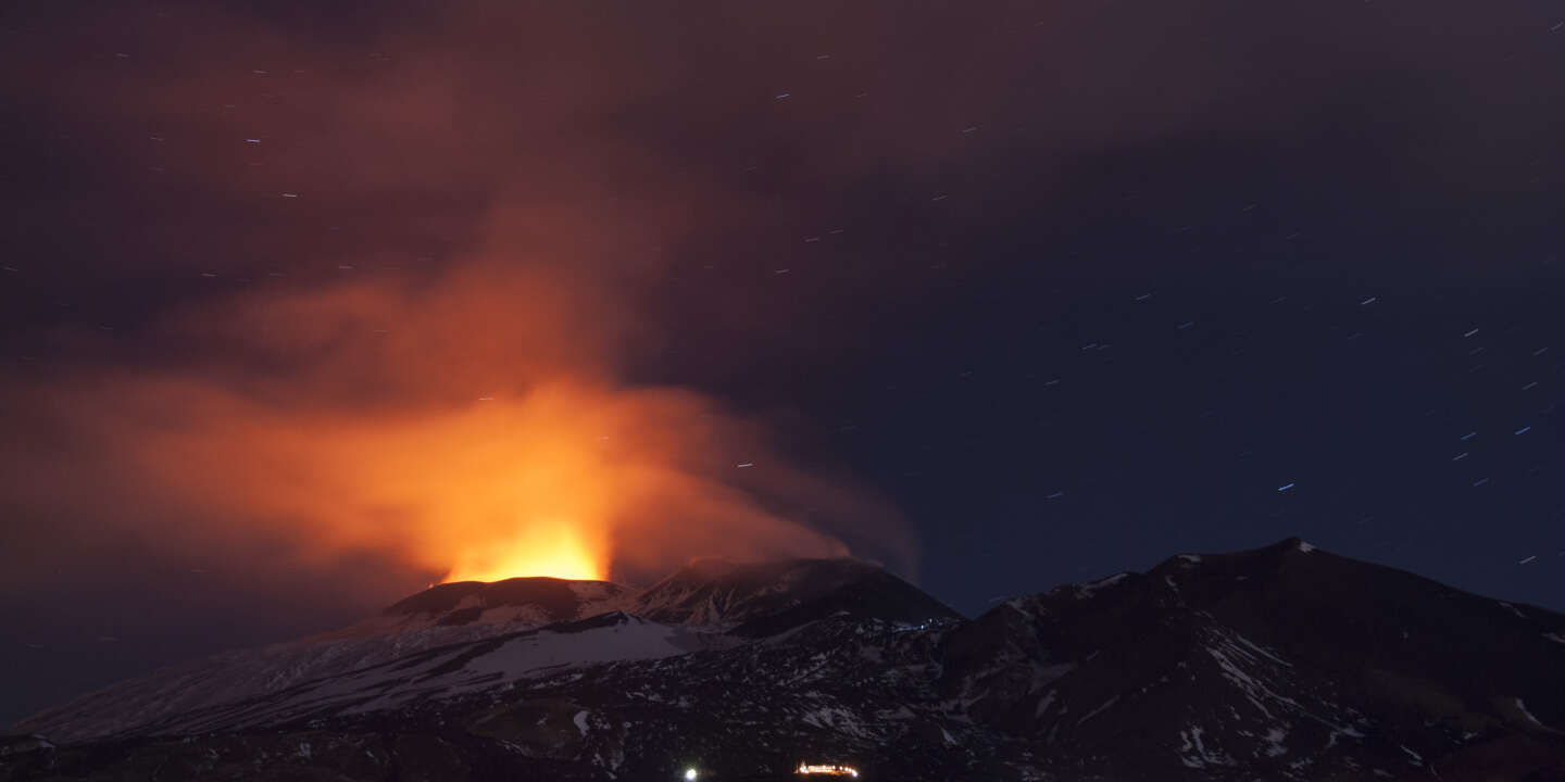 Le volcan  le plus haut d  Europe  en  ruption