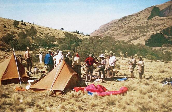 Chenek, dans les Simien, en octobre 1972, lors de l'expédition exploratoire de John Hunt.